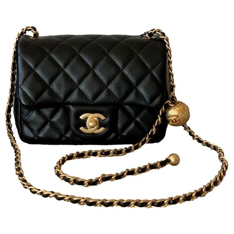 classic black chanel bag|chanel bag black classic small.